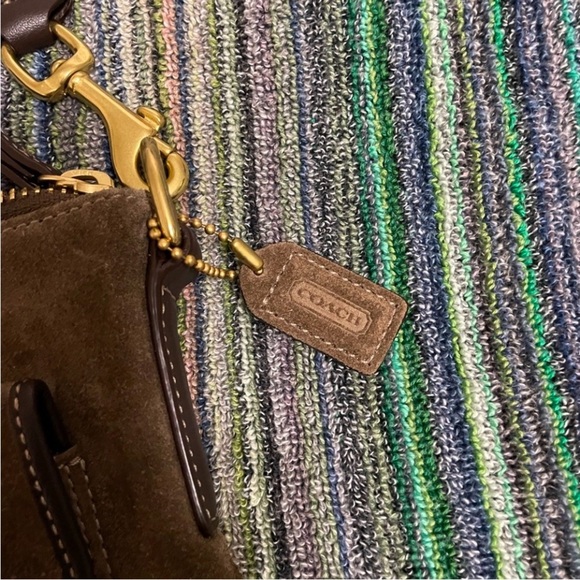 Coach Brown Suede Crossbody - Picture 4 of 6